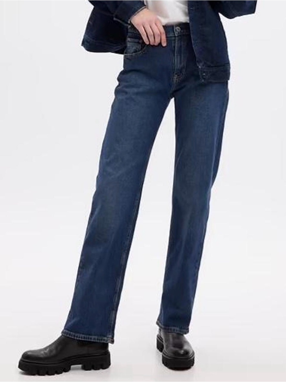 Gap 90’s Midrise Dark Blue Jeans